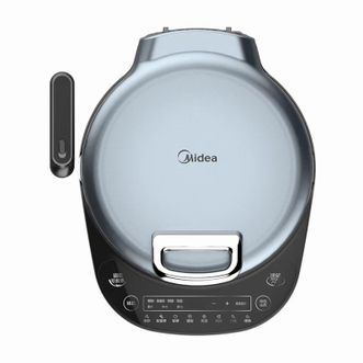 美的（Midea） 电饼铛 JS3406 双面加热 家用烙饼锅薄饼机春卷皮 加深大烤盘烤饼机 多功能速脆煎烤机大尺寸 35mm加深烤盘