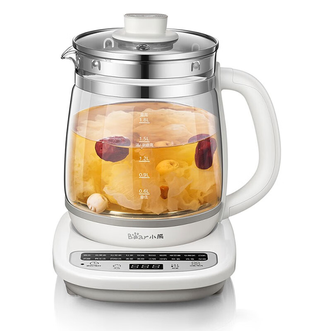 小熊/Bear  养生壶1.8L燕窝壶全自动多功能加厚玻璃煮茶器 电水壶恒温电热水壶花茶壶煮茶壶 C18S2