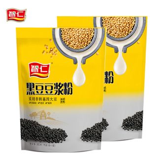 智仁  黑豆豆浆粉300g*2袋未添加白砂糖五谷杂粮早餐豆奶植物蛋白