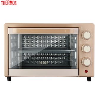 膳魔师（THERMOS）  20L电烤箱 多功能烹饪烘焙烧烤烤肉烤蛋糕烤面包烤蛋挞厨房电器电烤炉EHA-5133A摩卡棕
