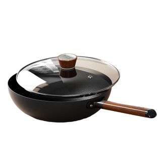 新思特  炒锅不粘家用炒菜锅电磁炉燃气灶专用小锅具无涂层精铁锅 TiFe-30C