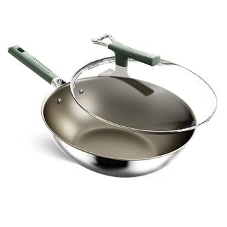 中科德马克dumik  钛盾无涂层炒锅30cm D-CS30T31