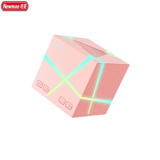纽曼（Newmine）  蓝牙音箱PBS009【粉色】家用室内 高音质小型桌面智能魔方音响生日礼物 可做收款音箱户外音响大音量 时尚魔方音响
