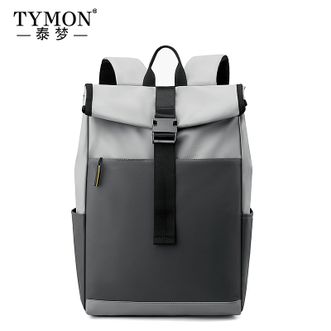 泰梦TYMON双肩包男士休闲商务背包笔记本电脑包大容量户外旅行书包皓月W1