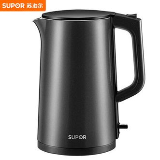 苏泊尔/Supor  电水壶  1.7L容量 双层保温防烫 全钢无缝一体内胆 一键便捷开盖 电水壶  SW-17SJ01