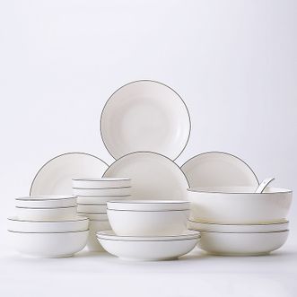 Homy  骨质瓷餐具套装 简约22件