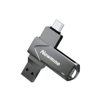 纽曼/Newsmy  32GB USB3.1高速旋转金属U盘UT05 便携双接口手机优盘 Type-C+USB两用闪存盘