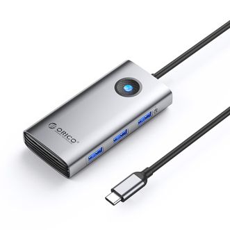 奥睿科/Orico  Type-C拓展HDMI接头USB HUB分线器6合1 ORICO-PW11-6PCR-GY-EP