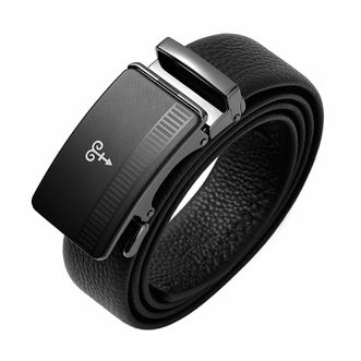 恒源祥  头层牛皮合金自动扣腰带 HYXP003