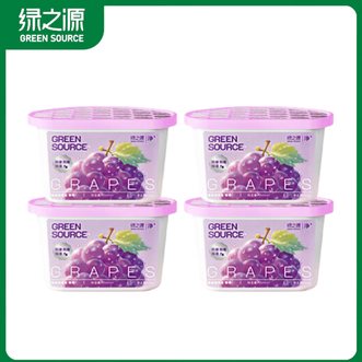 绿之源  除湿剂防潮剂衣柜房间吸湿防潮回南天葡萄香氛除湿盒  235g*4盒