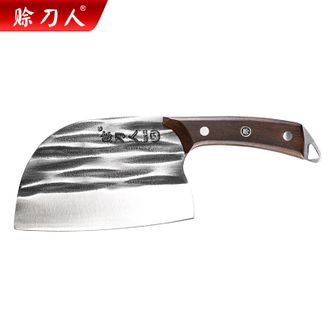 赊刀人  不锈钢锋利家用古法锻造锻打刀 经典款圆头切片刀-49580-A2