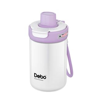 德铂（Debo）  哈里斯双饮保温杯 紫色 450ml DEP-DS426