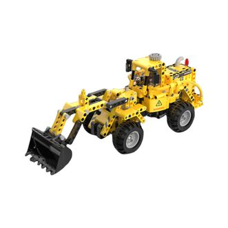 CaDA  儿童拼装积木汽车模型玩具工程系列装载/推土机(2变) C65004
