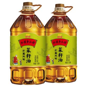 金龙鱼  非转基因 巴蜀风味菜籽油6.18L*2