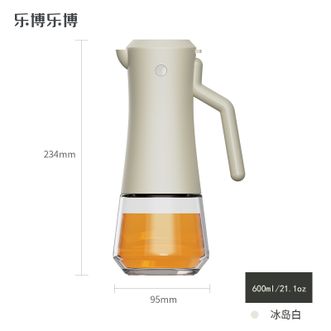 乐博乐博/Roborobo  道恩油壶 重力油瓶玻璃油壶防漏油罐不挂油自动开合
