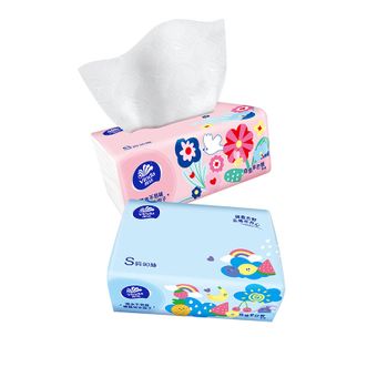 维达  抽纸 多巴胺纸面巾3层真S码 精致压花软抽餐巾纸面巾纸自然无香 色彩美学 3层 90抽*20包 整箱装