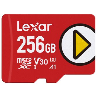 雷克沙/Lexar  256GB TF(MicroSD) U3 V30 A1高速存储卡/switch内存卡PLAY系列 读160MB/s 手机平板监控游戏机适用