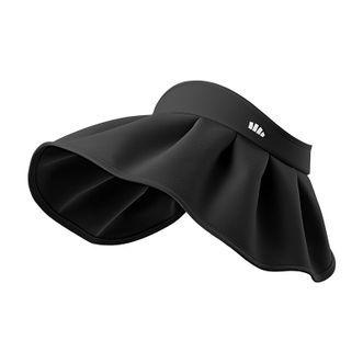 蕉下  花瓣形曲面帽檐空顶黑胶贝壳帽BM017