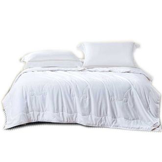 富安娜/Fuanna  舒妍抗菌被子 蚕丝夏被（203*229cm）空调被 夏天被子 宿舍被 单双人