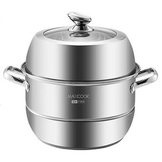 美厨（MAXCOOK）  36cm双层蒸锅不锈钢复底多用锅燃气炉电磁炉通用锅MCZ6751