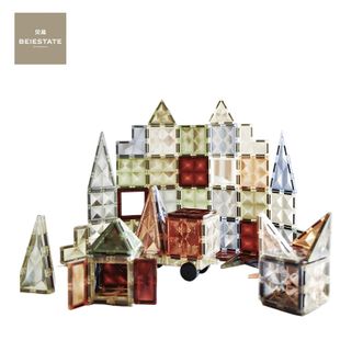 贝易 /BEIE STATE  大自然磁力片儿童玩具积木 (100片)
