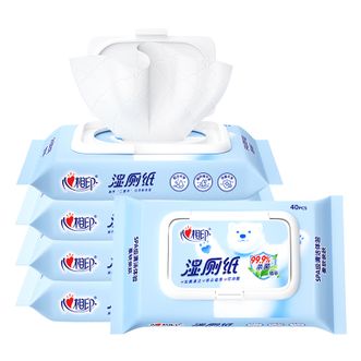 心相印  湿厕纸洁厕湿巾纸私处专用杀菌擦屁屁湿手纸男女卫生湿纸巾家庭装