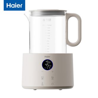 海尔（Haier）  恒温水壶婴儿调奶器玻璃冲泡奶粉机温热暖奶器保温电热烧水壶T17E  1.5L