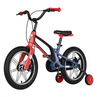 萌大圣儿童自行车3一6岁男孩女孩生日礼物小孩单车童车带辅助轮脚踏车（航天级镁合金）16寸（五色可选）