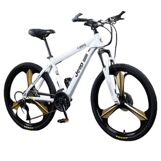 Jeep  吉普一体轮运动版山地车自行车学生成人减震碟刹通勤变速越野青少年巡航者一体轮24寸24速巡航者二代一体轮旗舰运动版