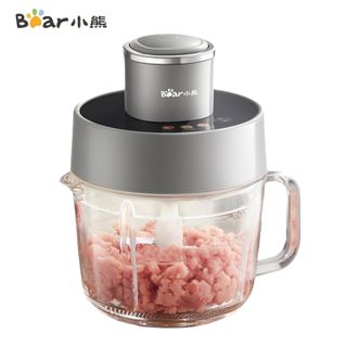 小熊/Bear  绞肉机2L大容量切碎机家用绞馅机饺子肉馅蒜蓉馅碎肉机彩屏菜单电动料理机搅拌机搅肉机
