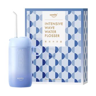 usmile 冲牙器 水牙线洁牙器 伸缩便携密浪冲牙器 C1冰蓝