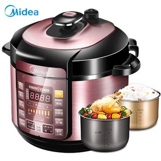 美的/Midea  5L电压力锅多功能智能高压锅家用大容量24H预约双胆电高压锅MY-YL50Simple101