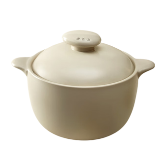 温仑山（VELOSAN ）  大容量3-5人砂锅煲炖锅煲 燃气灶 荔肉白 4.5L