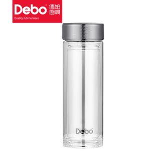 Debo  雷奈斯双层玻璃杯大容量茶杯带茶漏高硼硅玻璃杯双层玻璃杯  新品 新款