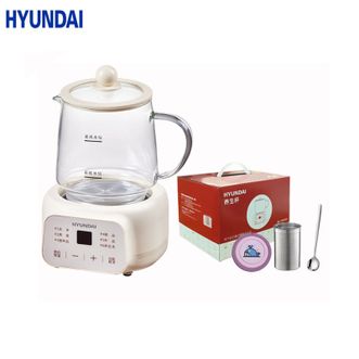 HYUNDAI  养生壶BG-YSB201【带勺子+滤网+彩盒】多功能触控0涂层智能分体养生壶 养生杯 电炖杯 标配 0.5L