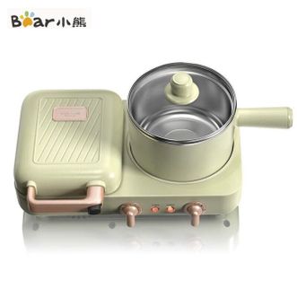 小熊/Bear  多士炉三明治机早餐机家用轻食电饼铛小型多功能料理锅四合一多士炉烤面包片多用途锅