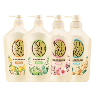 可悠然  沐浴露大黄瓶香味持久香氛美肌2.2L花漾+碧野+恬静+欣怡