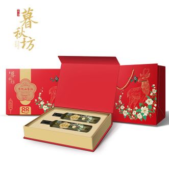 陇间柒月  暮秋坊 有机山茶油500mL*2礼盒装 物理冷榨清香纯正有机山茶油 炒菜烹饪食用油礼盒装
