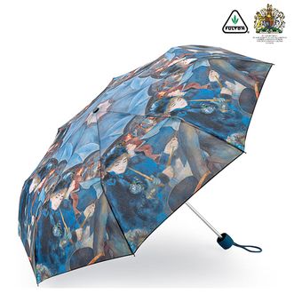 富尔顿   英国美术馆联名遮阳伞 复古晴雨两用雨伞 防晒伞 小巧便携折叠雨伞 黑胶三折伞