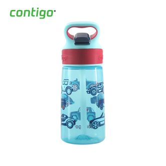 康迪克（Contigo）  儿童吸管水杯 便携水杯户外运动创意 塑料杯子450ml