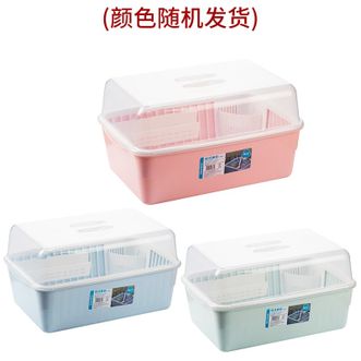 茶花 厨房置物架收纳架子大号欧式碗柜1817 颜色随机