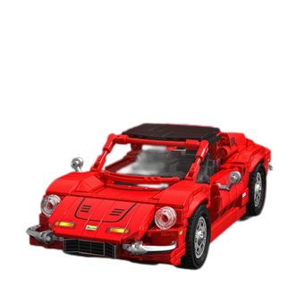 森宝积木 北京汽车博物馆-法拉利dino 儿童拼装积木玩具汽车模型 节日礼物 705701