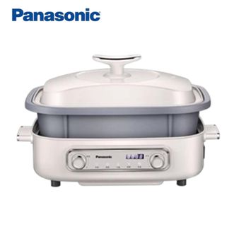 松下/Panasonic  多用途锅电蒸锅电煮锅NF-MP400电火锅专用锅不粘多功能锅 白色系 4升