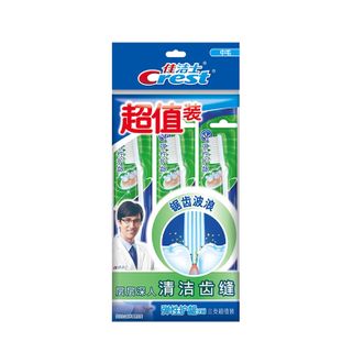 佳洁士牙刷家庭装男女 弹性牙刷三支装*2组（中毛）