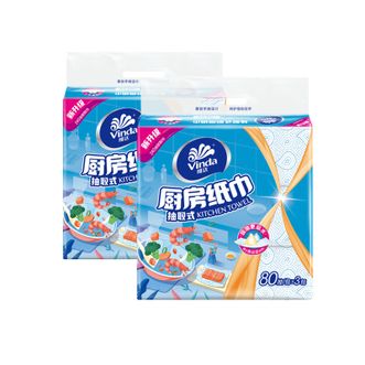 维达  厨房抽纸纸巾 3包/提*2提