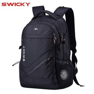 瑞驰SWICKY 休闲潮流通勤背包男大容量多隔层防泼水双肩包81677 大号