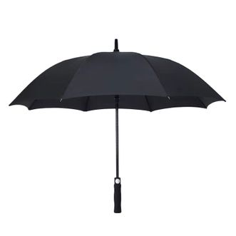 天玮伞业/Tianwei umbrella  长柄雨伞大号加固抗风 男士高端商务直骨黑胶高尔夫伞晴雨两用雨伞