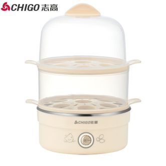 志高/Chigo  煮蛋器双层自动断电家用蒸蛋器小型宿舍蒸煮鸡蛋早餐机JHZDQ013双层