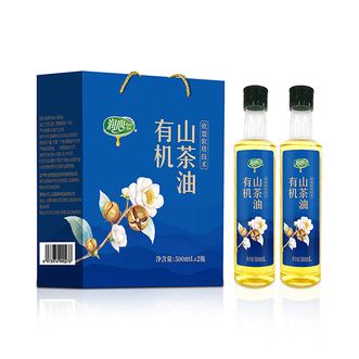 润心  有机山茶油物理压榨油塑料瓶500ml*2