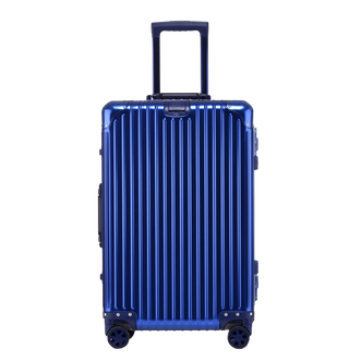 泰梦  金属灯塔铝镁合金拉杆箱 高韧性全铝镁合金箱体 高配双TSA密码锁 24英寸 TM-1801